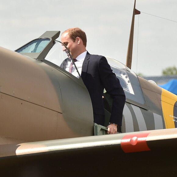 Le prince William au musée impérial de la Guerre à Duxford le 9 juillet 2015