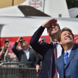 Le prince William au musée impérial de la Guerre à Duxford le 9 juillet 2015