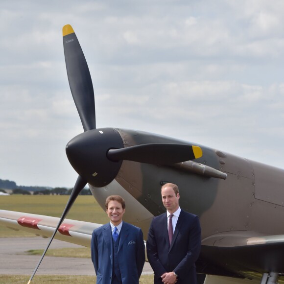 Le prince William au musée impérial de la Guerre à Duxford le 9 juillet 2015
