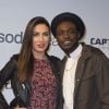 Corneille et sa femme Sofia de Medeiros - Avant-première du film "Captain America" au Grand Rex à Paris, le 17 mars 2014.