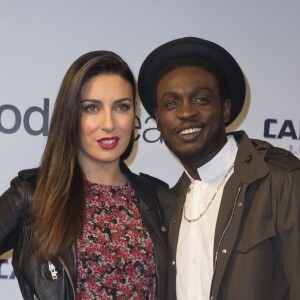 Corneille et sa femme Sofia de Medeiros - Avant-première du film "Captain America" au Grand Rex à Paris, le 17 mars 2014.