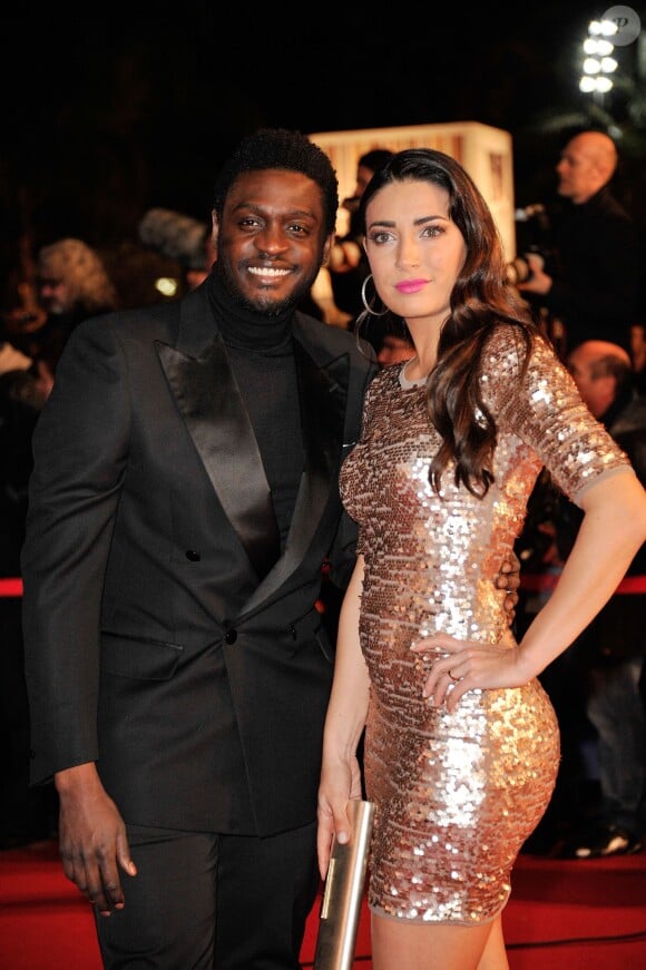 Corneille et sa femme Sofia de Medeiros - 14eme edition des NRJ Music Awards au Palais des Festivals a Cannes le 26 Janvier 2013.