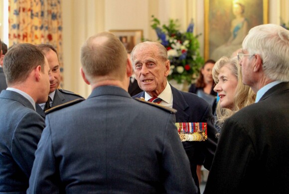 Le prince William, le duc d'Edimbourg, le prince Edward, la comtesse Sophie de Wessex, le duc de Gloucester et le duc de Kent participaient le 10 juillet 2015 à une réception et un déjeuner au RAFClub, à Londres, dans le cadre des commémorations des 75 ans de la Bataille d'Angleterre.
