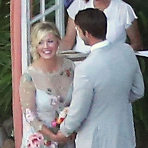 Exclusif - Mariage de Jennie Garth et David Abrams dans son ranch à Santa Ynez, le 11 juillet 2015.