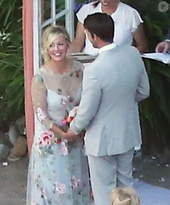 Exclusif - Mariage de Jennie Garth et David Abrams dans son ranch à Santa Ynez, le 11 juillet 2015.