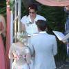 Exclusif - Mariage de Jennie Garth et David Abrams dans son ranch à Santa Ynez, le 11 juillet 2015.