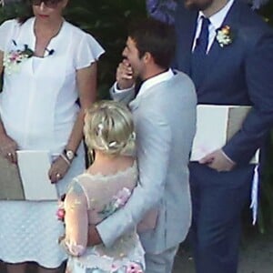 Exclusif - Mariage de Jennie Garth et David Abrams dans son ranch à Santa Ynez, le 11 juillet 2015.