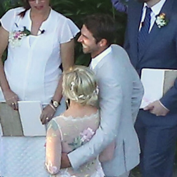 Exclusif - Mariage de Jennie Garth et David Abrams dans son ranch à Santa Ynez, le 11 juillet 2015.