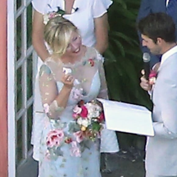 Exclusif - Mariage de Jennie Garth et David Abrams dans son ranch à Santa Ynez, le 11 juillet 2015.