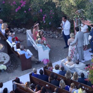 Exclusif - Mariage de Jennie Garth et David Abrams dans son ranch à Santa Ynez, le 11 juillet 2015.