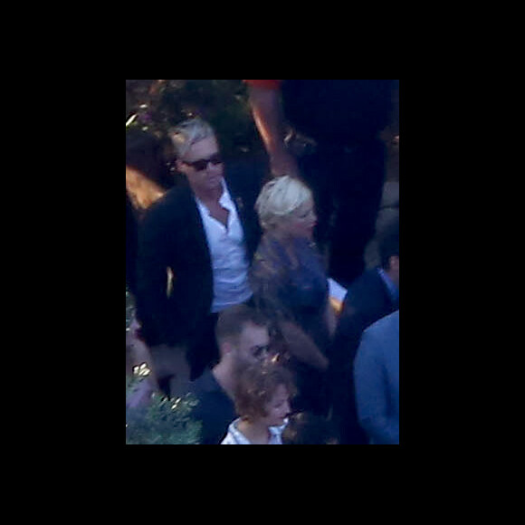 Exclusif - Tori Spelling au mariage de Jennie Garth et David Abrams dans son ranch à Santa Ynez, le 11 juillet 2015.
