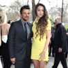 Peter Andre et sa petite amie Emily MacDonagh - Personnalités arrivant aus "TRIC Awards 2014" à Londres, le 11 mars 2014. 
