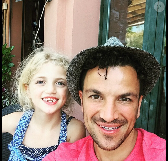 Peter Andre et sa fille - Photo postée sur Instagram / juin 2015