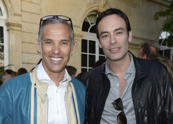Paul Belmondo et Anthony Delon - Soirée du cinquième anniversaire du musée Paul Belmondo à Boulogne-Billancourt le 13 avril 2015.