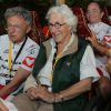 Exclusif - Nelson Montfort, Francine Leca - Course par équipe "étape du coeur" avec Mécénat Chirurgie Cardiaque sur le Tour de France au départ de Vannes le 12 juillet 2015
