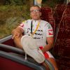 Exclusif - L'humoriste Maxime - Course par équipe "étape du coeur" avec Mécénat Chirurgie Cardiaque sur le Tour de France au départ de Vannes le 12 juillet 2015.