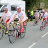 Exclusif - Bernard Hinault, Bernard Thévenet - Course par équipe "étape du coeur" avec Mécénat Chirurgie Cardiaque sur le Tour de France au départ de Vannes le 12 juillet 2015.