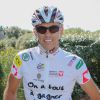 Exclusif - Paul Belmondo - People essayant les vélos dans le cadre de l'opération "l'Etape du Coeur " pour le compte de Mécénat Chirurgie Cardiaque à l'hôtel Thalasso à Carnac, le 11 juillet 2015, pendant le Tour de France 2015. 