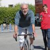 Exclusif - Jean Reveillon - People essayant les vélos dans le cadre de l'opération "l'Etape du Coeur " pour le compte de Mécénat Chirurgie Cardiaque à l'hôtel Thalasso à Carnac, le 11 juillet 2015, pendant le Tour de France 2015. 