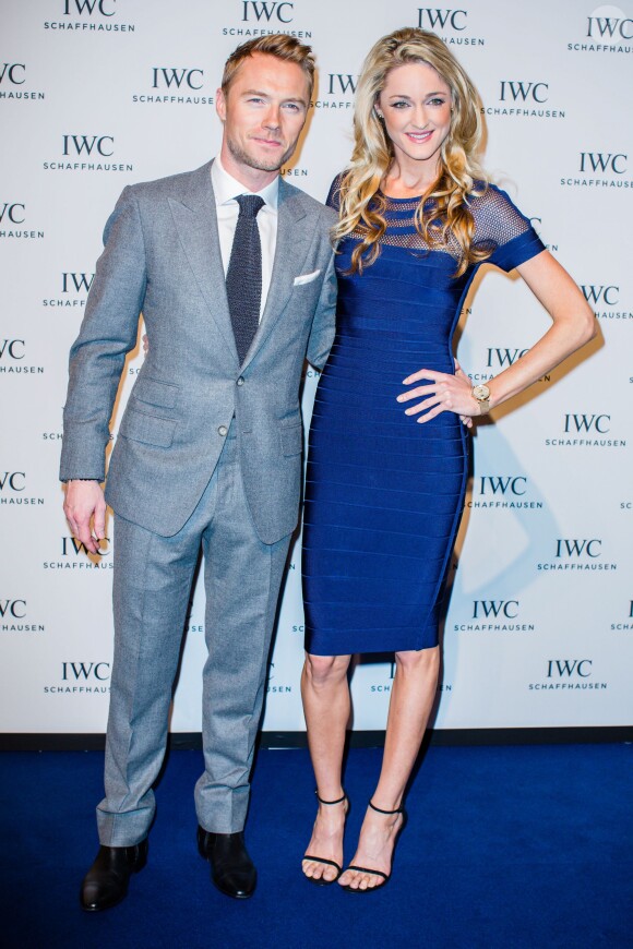 Ronan Keating et Storm Uechtritz à la Soirée de Gala IWC lors du Salon International de la Haute Horlogerie (SIHH) à Genève en Suisse le 20 janvier 2015.