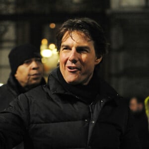 Tom Cruise est sur le tournage du film "Mission Impossible 5" à Londres le 20 février 2015.