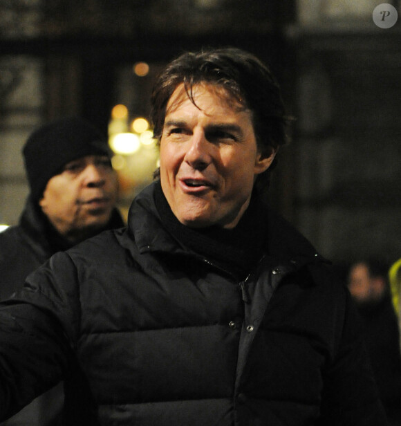 Tom Cruise est sur le tournage du film "Mission Impossible 5" à Londres le 20 février 2015.