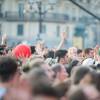 La foule lors du Festival Fnac Live devant l'hôtel de ville de Paris, le 16 juillet 2015.