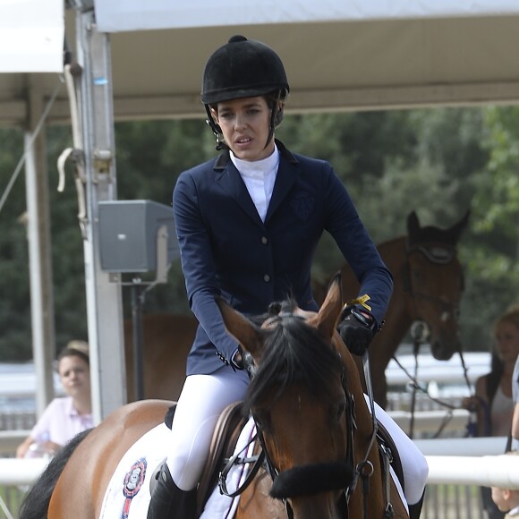 Charlotte Casiraghi au Jumping International de Chantilly dans le cadre du Longines Global Champions Tour, le 17 juillet 2015