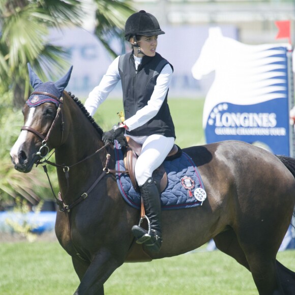Charlotte Casiraghi au Jumping International de Chantilly dans le cadre du Longines Global Champions Tour, le 17 juillet 2015