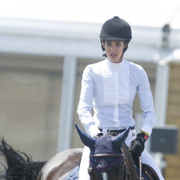 Charlotte Casiraghi au Jumping International de Chantilly dans le cadre du Longines Global Champions Tour, le 17 juillet 2015