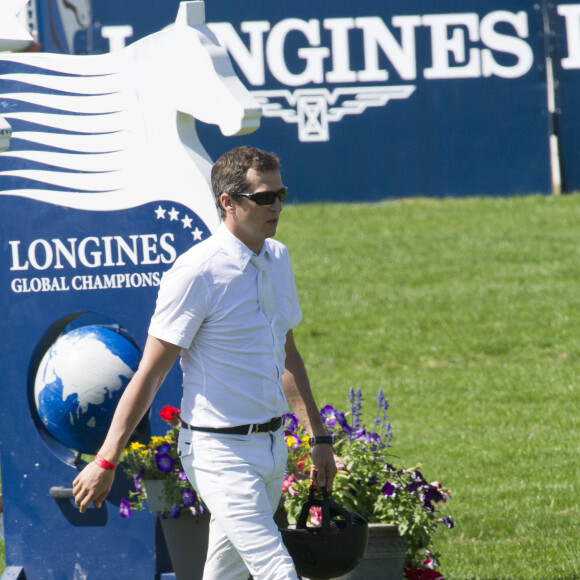 Guillaume Canet au Jumping International de Chantilly dans le cadre du Longines Global Champions Tour, le 17 juillet 2015