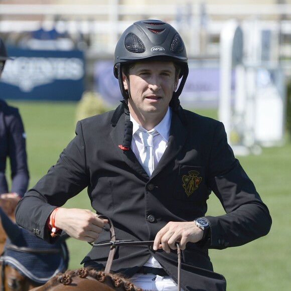 Guillaume Canet au Jumping International de Chantilly dans le cadre du Longines Global Champions Tour, le 17 juillet 2015