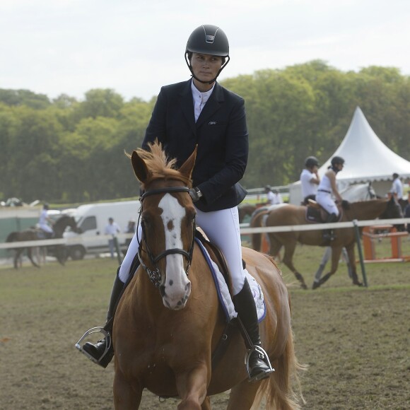 Marina Hands au Jumping International de Chantilly dans le cadre du Longines Global Champions Tour, le 17 juillet 2015