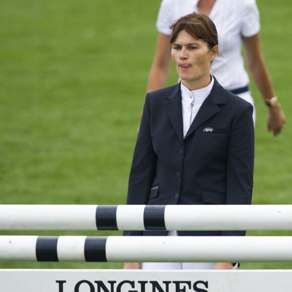 Marina Hands au Jumping International de Chantilly dans le cadre du Longines Global Champions Tour, le 17 juillet 2015