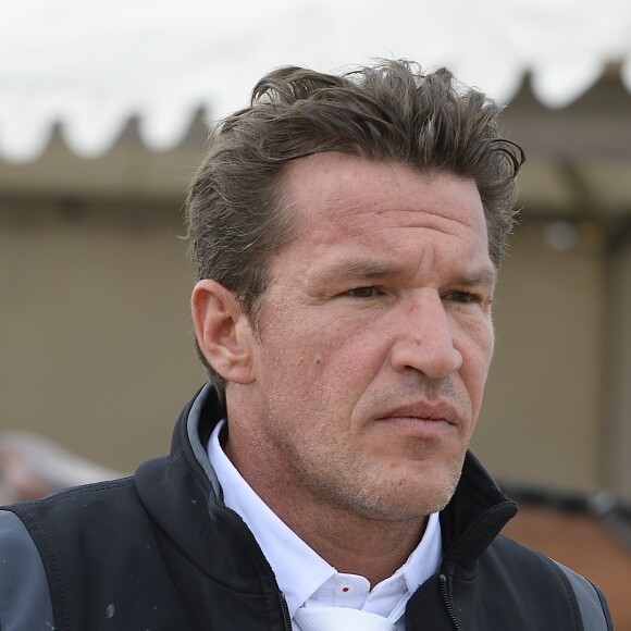 Benjamin Castaldi au Jumping International de Chantilly dans le cadre du Longines Global Champions Tour, le 17 juillet 2015