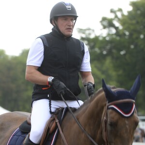 Benjamin Castaldi au Jumping International de Chantilly dans le cadre du Longines Global Champions Tour, le 17 juillet 2015