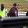 Ben Affleck est venu à Atlanta en avion privé pour voir ses enfants le 20 juillet 2015. Il tient dans ses bras un adorable labrador chiot