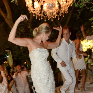 Exclusif - Emmanuelle, Béart, Charles Berling - 20e édition de la soirée Blanche aux Moulins de Ramatuelle à Saint-Tropez le 12 juillet 2015.