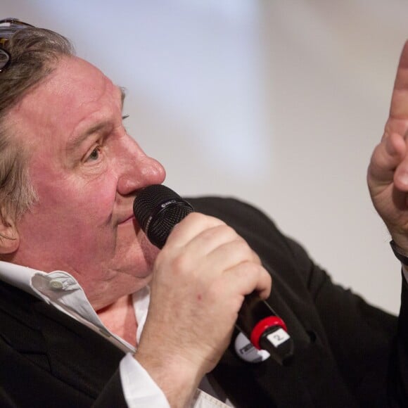 Gerard Depardieu à Tournai en Belgique, le 28 janvier 2014. 