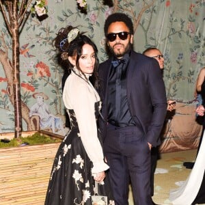 Lisa Bonet et son ex-époux Lenny Kravitz au Met Gala à New York, le  mai 2015.