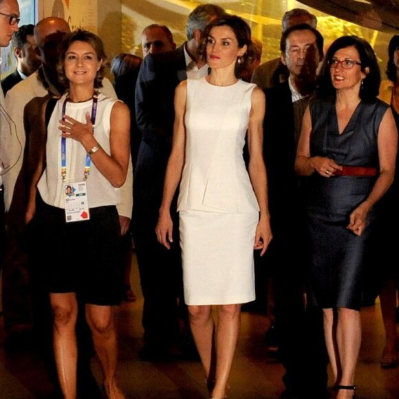 La reine Letizia découvrait le 23 juillet 2015 le pavillon de l'Espagne à l'Exposition Universelle de Milan, où elle s'est rendue en tant qu'Ambassadrice spéciale de l'Organisation des Nations unies pour l'alimentation et l'agriculture (FAO) pour la nutrition.