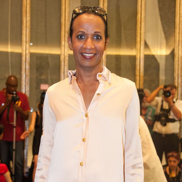 Vincent Mc Doom au défilé de mode Manu Reas haute couture automne-hiver 2015-2016 à l'hôtel The Peninsula à Paris, le 8 juillet 2015.