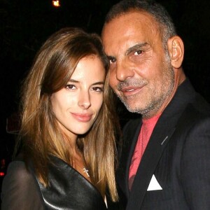 Christian Audigier et sa belle Nathalie à West Hollywood, le 6 octobre 2013. 
