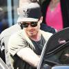 David Beckham sort de son cours de gym à Los Angeles Le 25 Juillet 2015  51808230 Soccer legend David Beckham starts his morning off with a trip to Soul Cycle gym for a workout on July 25, 2015 in Brentwood, California. David got a new tattoo of the number 99 on his hand last week to celebrate his 16th anniversary to Victoria...25/07/2015 - Los Angeles