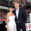 Alec Baldwin et sa femme Hilaria Thomas - Première du film "Mission Impossible - Rogue Nation" à New-York le 27 juillet 2015.
