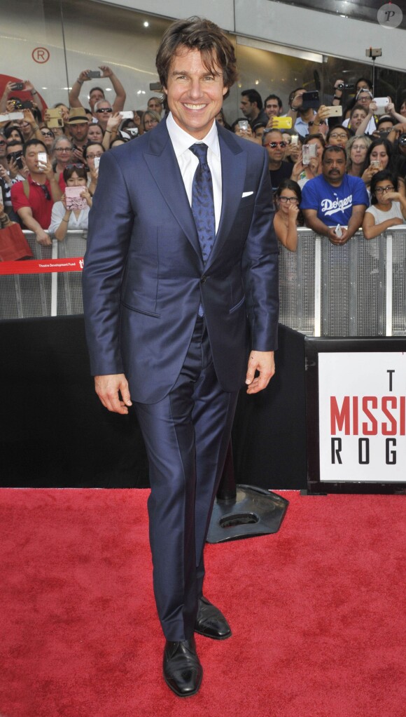 Tom Cruise à la première de 'Mission Impossible: Rogue Nation' à New York, le 27 juillet 2015.