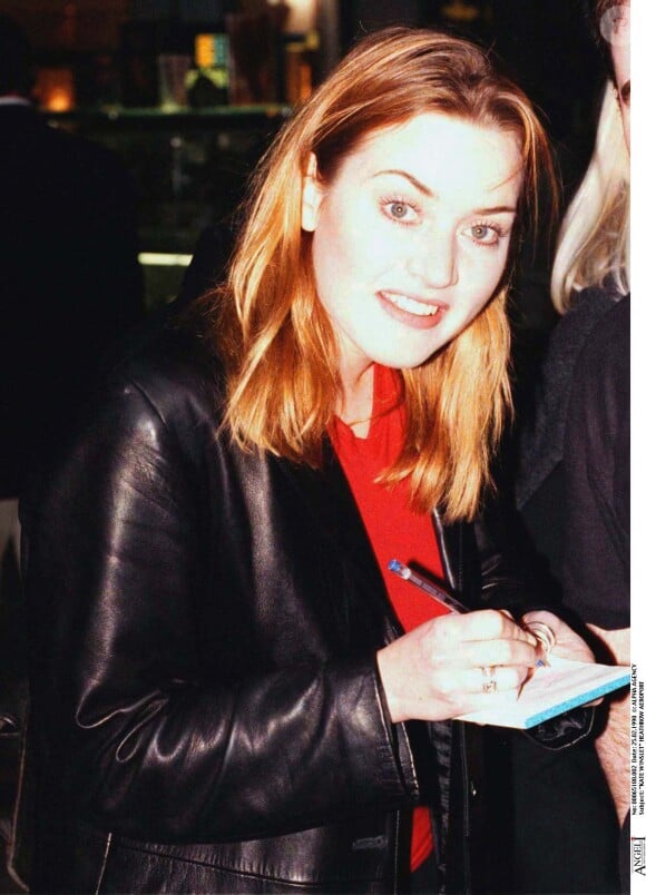 Kate Winslet à Londres en février 1998. 
