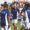 Zinedine Zidane - Match amical de foot et rugby entre le RC Toulon et l'équipe de France 98 au stade Mayol à Toulon, au profit de l'association de Pascal Olmeta "Un sourire, un espoir pour la vie" le 28 juillet 2015