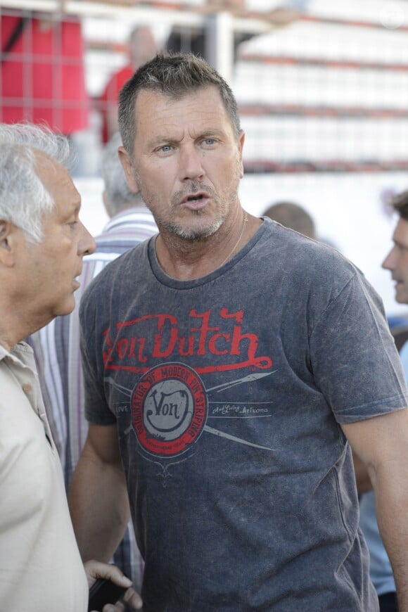 Pascal Olmeta - Match amical de foot et rugby entre le RC Toulon et l'équipe de France 98 au stade Mayol à Toulon, au profit de l'association de Pascal Olmeta "Un sourire, un espoir pour la vie" le 28 juillet 2015