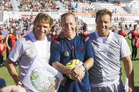 Jean-Pierre Papin - Match amical de foot et rugby entre le RC Toulon et l'équipe de France 98 au stade Mayol à Toulon, au profit de l'association de Pascal Olmeta "Un sourire, un espoir pour la vie" le 28 juillet 2015